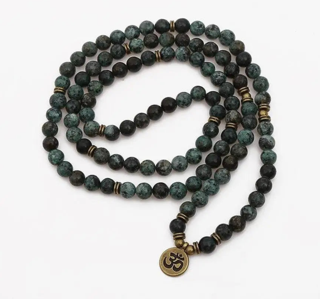 Bracelet Mâla Tibétain “Évolution & Harmonie” – Turquoise Africaine 2