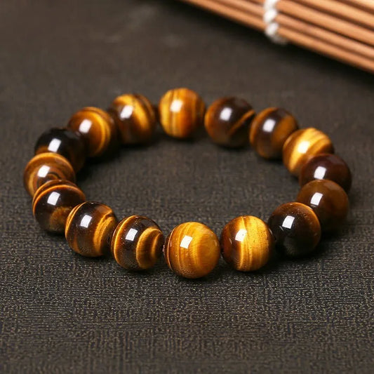 Bracelet bouddhiste en Oeil de Tigre Naturelle