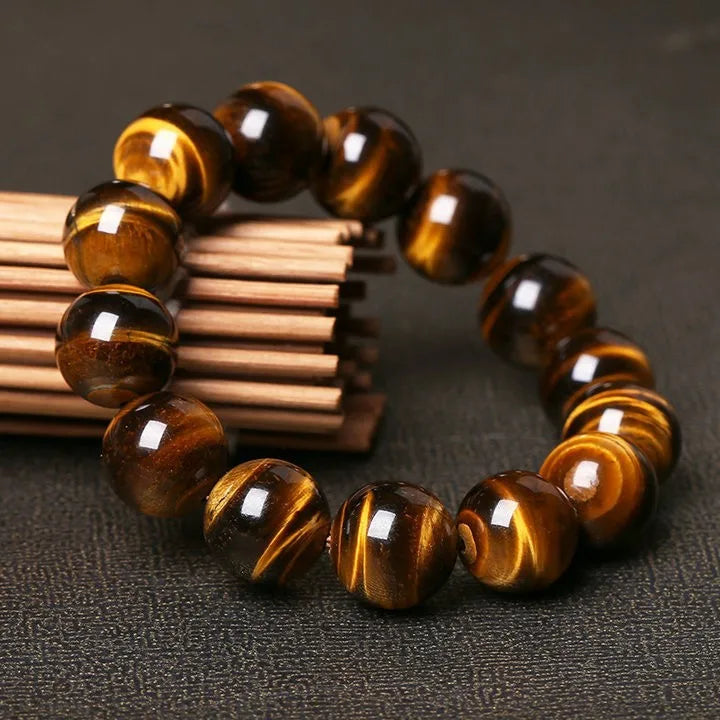 Bracelet bouddhiste en Oeil de Tigre Naturelle