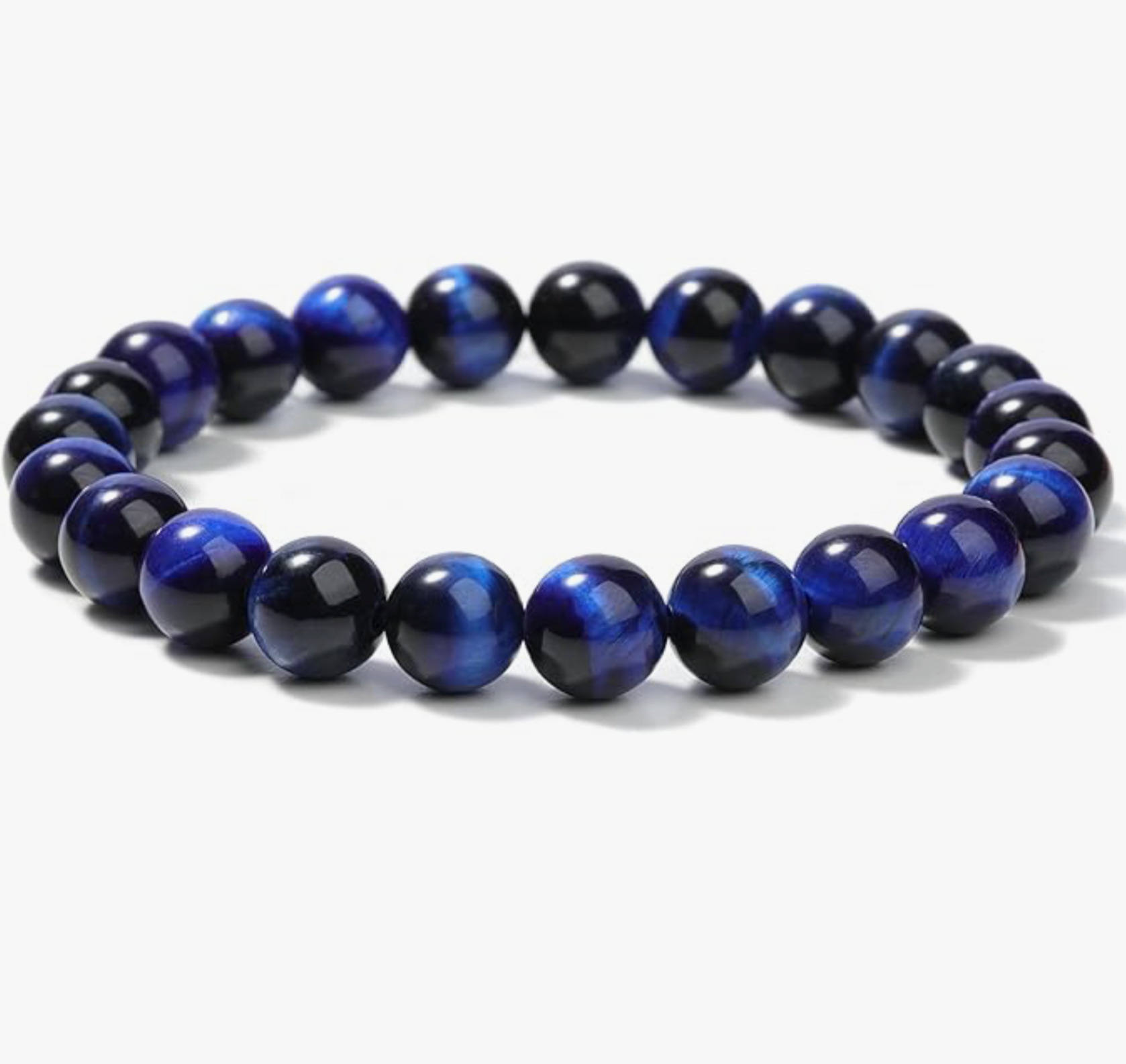 Bracelet_en_oeil_de_Tigre_Bleu  pour protection et equilibre