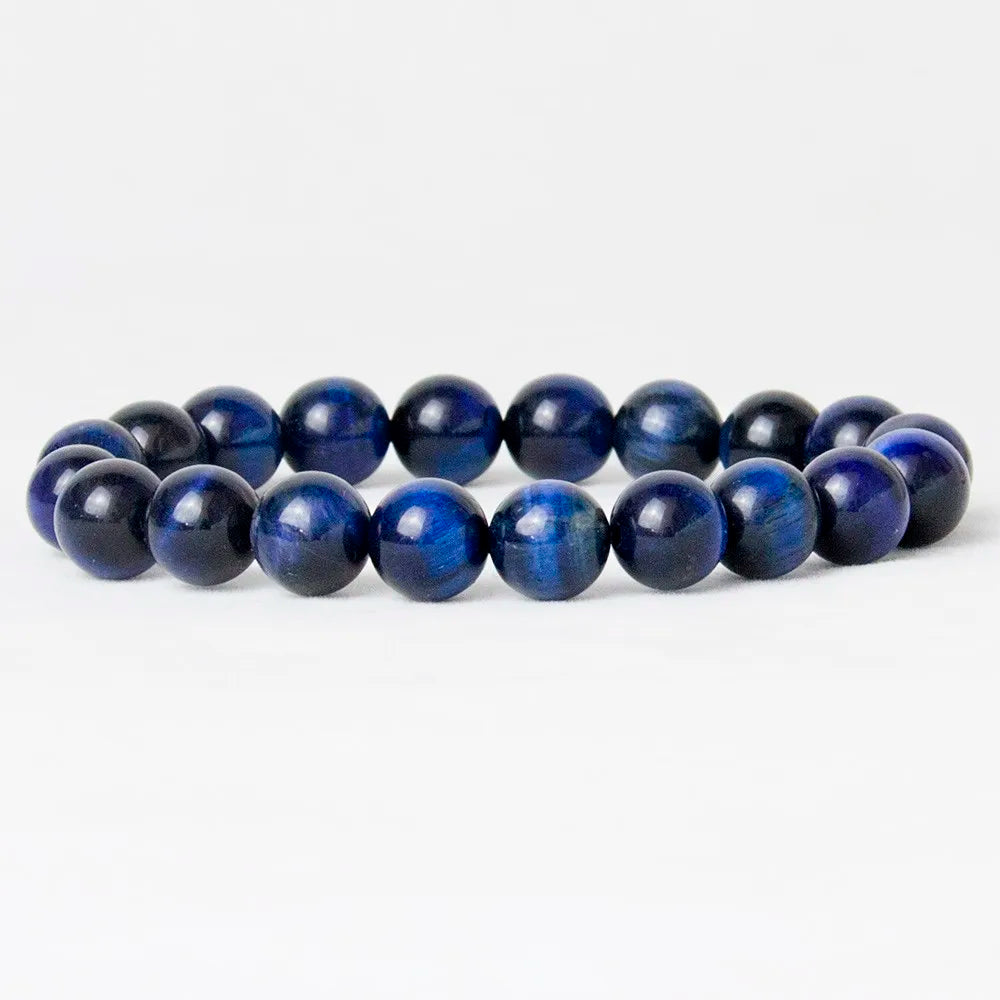 Bracelet_en_oeil_de_Tigre_Bleu  pour protection et equilibre